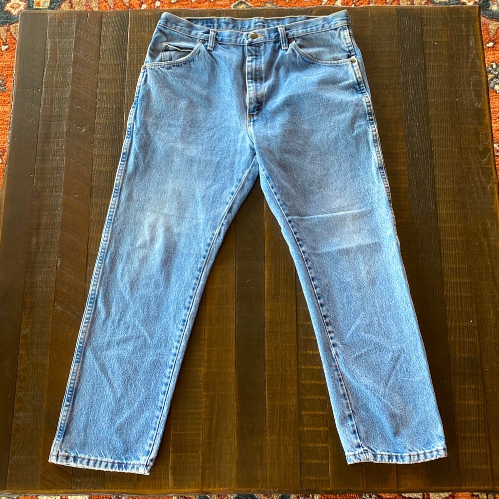 WRANGLER® FIVE STAR PREMIUM DENIM REGULAR FIT JEAN IN LT STONEWASH